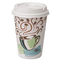 Paper Hot Cups & Lids Combo Bag, 12oz, 50/pack By: Dixie