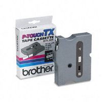 Genuine Brother 1/4" (6mm) Black on White TX P-touch Tape for Brother PT-4000XL, PT4000XL Label Maker