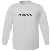 Bucking Ham #Squeegee - Adult Soft Long Sleeve T-Shirt, White, XX-Large