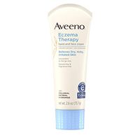 Aveeno Eczema Therapy Hand & Face Cream for Dry, Itchy Skin with Colloidal Oatmeal & Ceramide, Fragrance- & Steroid-Free Skin Protectant Lotion, Travel-Size, 2.6 oz (Pack of 3)