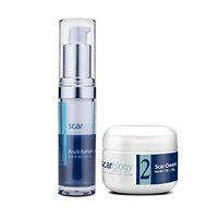 Scarology - 2 Step System, Natural Fruit Acid Skin Exfoliator + Ultimate Scar Healing Cream Dr. Recommended, Clinically Proven, Easy to Use Acne Scars