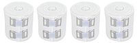 Nexskin 2" Organic Latex Free American Cotton - Comfort Elastic Bandage with Clip Fasteners - White, 4 Pack