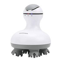 Electric Head Massager, Waterproof Handheld Hair Scalp Massager with 4 Removable Heads Attachments for Neck Arm Leg Scalp