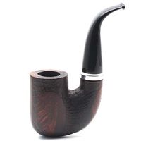 Mr. Brog Smoking Pipe - Model No. 119 OOM Paul Walnut Sandblast- Mediterranean Briar Wood - Hand Made Tobacco Pipe