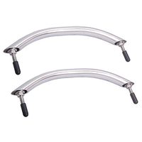 Prairie Metal Stainless Steel 12 inch Boat Grab Handle Polished 304mm Handrail Universal Marine (2PCS)