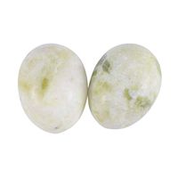 SUPVOX Yoni Egg Floor Massager Nephrite Jade Egg Exercise Balls for Pregnant Health 6pcs