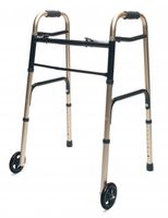 GF Health 716270G-2 ColorSelect Adult Walker with Wheels, Gold (Pack of 2)