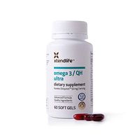 XTENDLIFE Omega 3 QH Ultra Fish Oil - Exclusive New Zealand's Ultimate fishoil Formula w/ CoQ10 Ubiquinol for Optimum Heart Health Support - Men and Women - 60 Gluten Free Soft Gels
