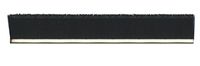 Tanis Brush MB400424 Metal Back Strip Brush with Light Duty 3/16" Galvanized Steel Backing, Black Nylon Bristles, 2' Overall Length, 2" Trim Length, 0.014" Bristle Diameter