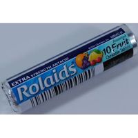 Rolaids Extra Strength Antacid Tablets - Fruit 10-Count (Pack of 12)
