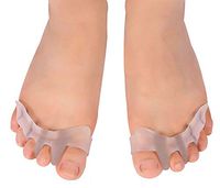 WYYSYNXB Unisex Toe Separators for Overlapping Toes, Gel Toe Corrector for Bent Toes, 1 Pair Silicone Hallux Valgus Separator