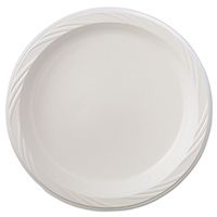 Huhtamaki HUH 82209 Chinet 9" White Color Popular Choice Light Weight Plastic Round Plate