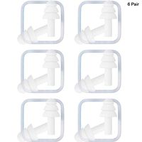 WWZJ Noise Reducing Ear Plugs, Silicone Ear Plugs for Sleeping Snoring Swimming Concerts Factories, Ear Plugs Noise Cancelling & Hearing Protection (6 Pairs)