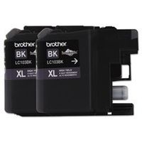Brother LC-103BK Ink Cartridge Black - 2 Pack in Retail Packing