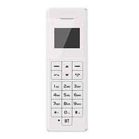 Rcsbtd GSM (Black), MP3, FM, Support Bluetooth, 18 Cay, MTK6261D, 0.66 inch, Card Nomadic Phone (Color : White)