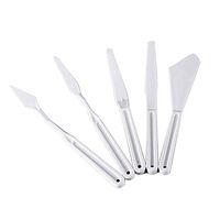 NWFashion Palette Knives for Artists -Spatulas for FX Special Effects (Plastic Knife 5pcs)