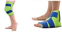 Polar Ice Large Knee Wrap and Polar Ice Foot and Ankle Wrap - Cold Therapy Ice Pack