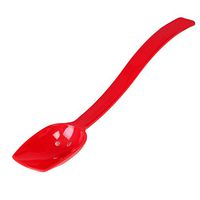 Excellante Buffet Spoon, Perforated, Polycarbonate, 10", 0.75 oz, Red (Pack of 12)