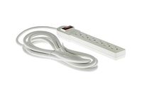 Surge Protector Power Strip with (6) 15A Outlets and 12ft Cord, Lifetime Wty