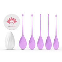 AFAC Kegel Balls for Women, Kegel Weights, Kegel Exerciser, 5 Premium Silicone Kegel Balls for Tightening with 1 Portable Storage Egg Box, Kegel Exercise Products, Pelvic Floor Strengthening Device