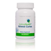 Adrenal Cortex | Provides 50 mg of Adrenal Cortex Per Capsule | 60-Easy-to-Swallow Vegetarian Capsules | Non-GMO | Free of Magnesium Stearate | Physician Formulated | Seeking Health