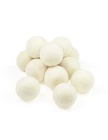 Wool Dryer Balls, Natural Fabric Softener 12pk - White