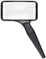 Donegan A-2024 Aspheric Rectangular Hand Held Magnifier, 3X Magnification, 2" x 4" Lens