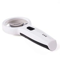 15x Magnifying Glass HD Lens Handheld Illumination with LED Lamp, The Old Man Reading Magnifier for Inspection Maintenance Coins Jewellery Crafts LIXFDJ Vision Assisted Magnification
