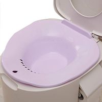 QBYLYF Sitz Bath for Over The Toilet Postpartum Care, Hemorrhoid Treatment That Soothes and Relieves Inflammation, Cleanse Vagina Or Anal Region (Color : Purple)