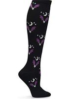 Nurse Mates Women's 12-14 mmHg Compression Trouser Sock (Bat Crazy, One Size)