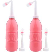 2PCS Peri Bottle for Postpartum Care, Tinabless 17oz Portable Bidet with 2 Replaceable Cleaning Nozzles, MomWasher for Perineal Recovery and Cleansing After Birth, Shower Gift with Travel Bag