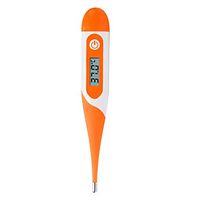 Yuema Child Adult Stick Digital Thermometer LCD Screen Beep Temperature Gauge Household Electronic Soft Head Thermometer Self Protection, Orange