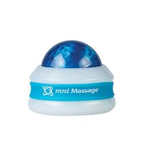 Core Products Mini Omni Massage Ball Manual Roller Massager for Self Massage Therapy Tool, White Cap - Blue