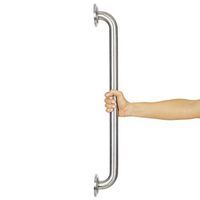 Vive Metal Grab Bar - Balance Handrail Shower Assist - Bathroom, Bathtub Mounted Safety Hand Support Rail - Stainless Steel Wall Mount for Handicap, Bath Handle, Elderly, Disabled, Injury (24 Inch)