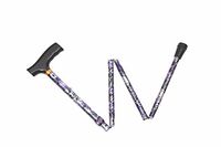Essential Medical Supply Spring Garden Collection Folding Wood Derby Handle Cane, Lilac