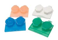 Contact Lens Travel Storage Flip Top Flat Cases Bulk Buy Box Qty 12 Mix Colours