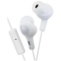 JVC HAFR6W Gumy Plus Headphones (White)