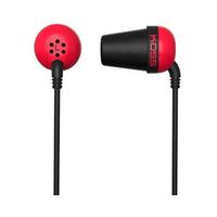 Koss-headphones Plug R Noise Isolating Earbud Red - Memory Foam Cushions