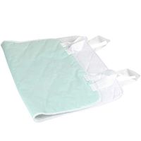 Duro-Med Incontinence Reusable Bed Pad with Straps and Quilted Slide Sheet, 28 x 36 Inches, White and Green (560-7046-0000)