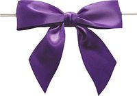 BAYWIND LTD; 3" Twist Tie Bows- 50pc (Purple)
