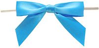 BAYWIND LTD; 2.75" Twist Tie Bows- 100pc (Turqouise Blue)