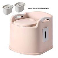 Mobile Toilet,Bedside Commode Chair Shower Seat,Portable Medical Aid for Household Adult Urinal Potty,for Old Man Pregnant Woman Child Handicapped People
