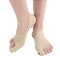 MOXIN Bunion Corrector Bunion Relief, Ultra-Thin Thumb Valgus Orthosis Big Foot Bones Thumb Aligner Toe Valgus Corrector Adult Breathable Comfort,Flesh,L
