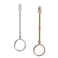 Gold and Silver Hand-Shape Cigarette Ring Cigarette Holder, Finger Cigarette Holder Ring, Elegant Lady/Gentleman Smoker Cigarette Holder Ring (2 Pieces/17mm)