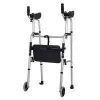 Walking Frames Rolling Walker Folding Rollator for Seniors Elderly - Walking Aids Lightweight Aluminum Frames Supports Up to 440 Lbs Adjustable Compact