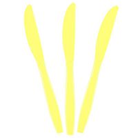 JF World Light Yellow Premium Plastic Knives 48ct