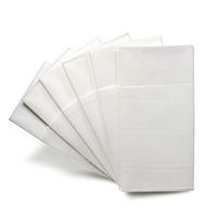 " OCCASIONS" Wedding Party Linen Feel White Dinner Superior Quality Paper Napkins (120, Prefolded for Silverware)