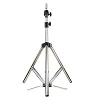 Putars Head Mold Bracket Hair Exercise Head Tripod Dummy Head Stainless Steel Bracket