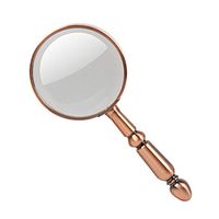 Oversized Vintage 20x Full Metal Handheld Magnifier Lightweight Reading Magnifier for Seniors Low Vision Books Page Magazine Newspapers and Maps (Color : #2)
