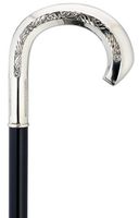 Men Feather Embossed Cane Maple With Alpacca Handle  -Affordable Gift! Item #DHAR-9013000